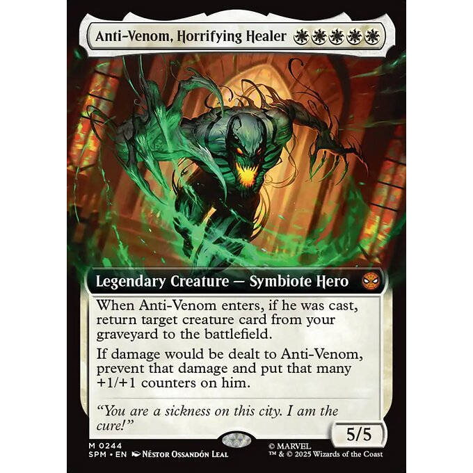 【学府卡牌】万智牌 可怖医师反毒液 英文 扩画 漫威蜘蛛侠 SPM