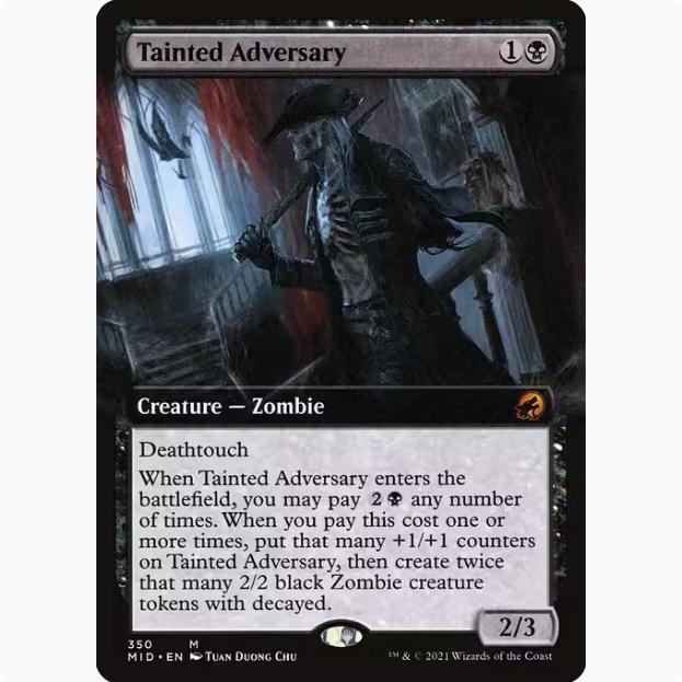 【学府卡牌】万智牌 MTG 败坏仇敌 扩画 英文平 黯夜猎踪 MID