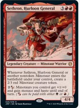 【学府卡牌】万智牌 MTG 夏浓将军塞松 英文 JUMPSTART 稀有 红