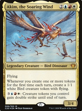 【学府卡牌】万智牌 翱翔之风阿基姆 英文闪Akim,the Soaring C20