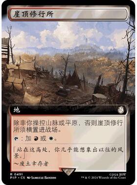 【学府卡牌】万智牌 MTG 崖顶修行所 简中 闪 异画 扩画 PIP 辐射