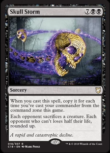 【学府卡牌】万智牌 MTG 颅骨风暴 英文 指挥官2018 C2018 稀有