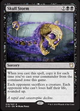【学府卡牌】万智牌 MTG 颅骨风暴 英文 指挥官2018 C2018 稀有