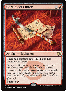 【学府卡牌】万智牌 MTG 科黎钢介刀 英文 异画 闪 鞑契龙岚录TDM