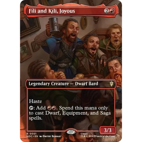 万智牌 欢畅双子菲力和奇力 Fili and Kili, Joyous 霍比特HOC
