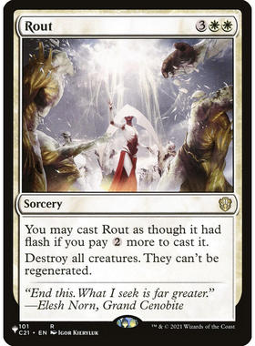 【学府卡牌】万智牌 溃不成军 Rout C21 英文平卡