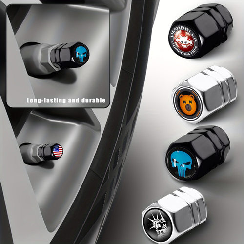 汽车轮胎带标气门嘴帽电动车通用气门帽芯嘴盖多logo批发气门冒