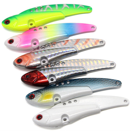 Lingxia Vib Metal Lure, Zinc Alloy Spinner, Wobbling Sinking Bionic Lure, Freshwater and Sea Fishing Tackle