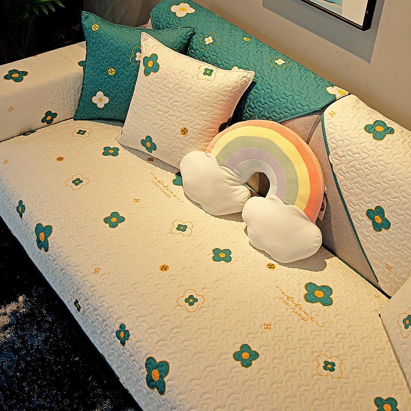 特价全棉沙发垫布艺简约现代客厅四季通用坐垫子防滑罩巾盖套定做