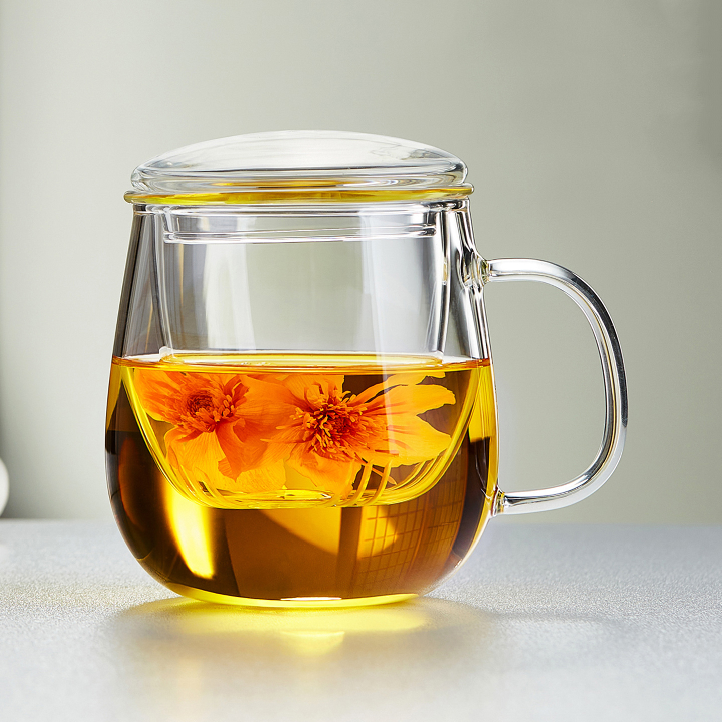 办公室玻璃杯茶水分离泡茶杯