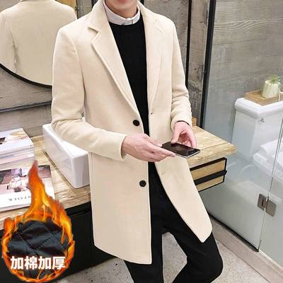 风衣加厚毛呢大衣青年学生披风