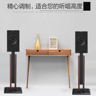 适用于KEF W有源蓝牙电脑HIFI音响脚架桌面音箱木质落地支架 Coda