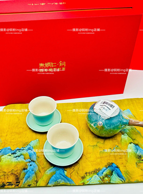 朱炳仁铜  上春山茶礼套装 千里江山茶壶紫铜壶手工铜壶养生茶壶