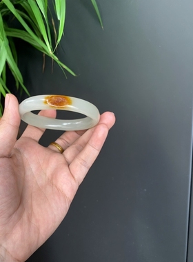 和田玉籽料手镯聚红皮籽料手镯