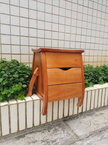 实木轻奢风叉腰斗柜储物柜