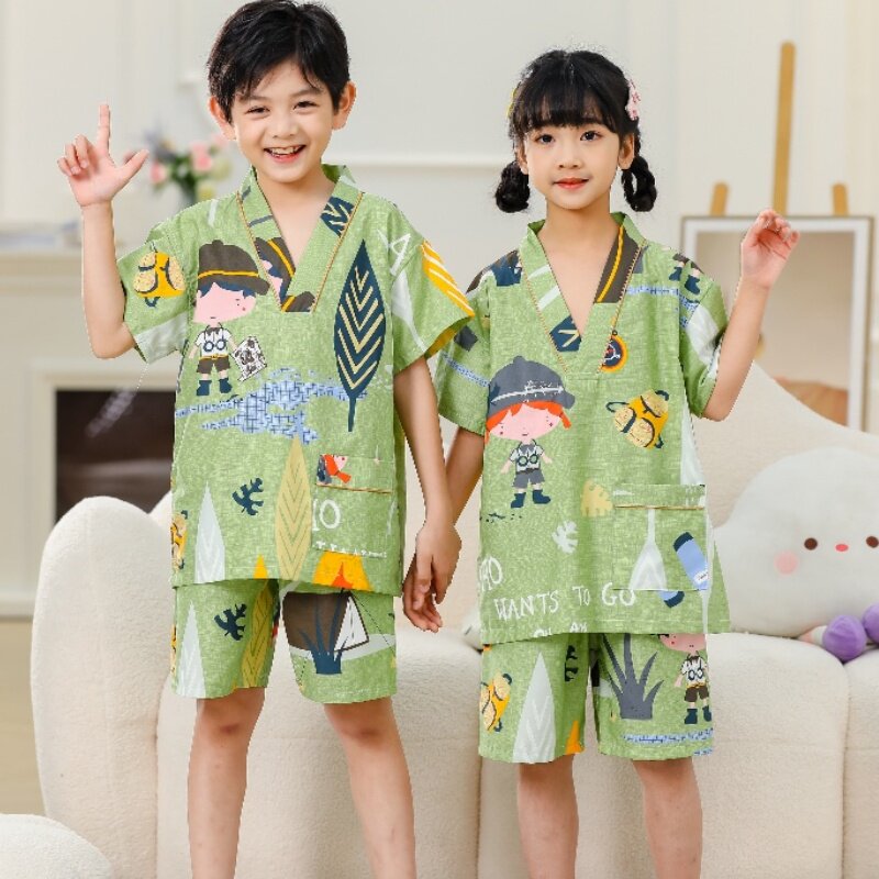 浴服汗蒸服纯棉家居服睡衣图片