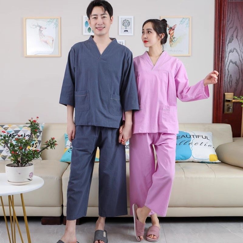 男女棉 长款汗蒸服情侣浴服桑拿按摩足疗服家居服推拿宾馆美容服,居家布艺,汗蒸服,淘宝优惠券,粉丝福利购,淘宝优惠卷