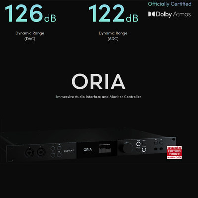 Audient Oria 9.1.6监听控制器 音频接口 声卡 杜比全景声 环绕声