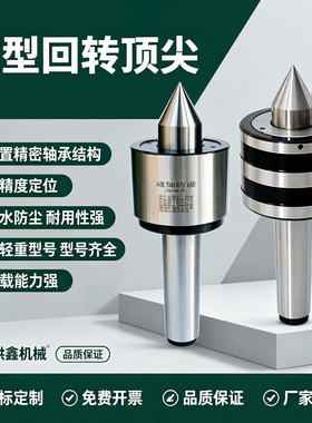 重型回转顶尖莫氏 MT5 MT6 高精度通轴防震车床活络顶尖数控顶针