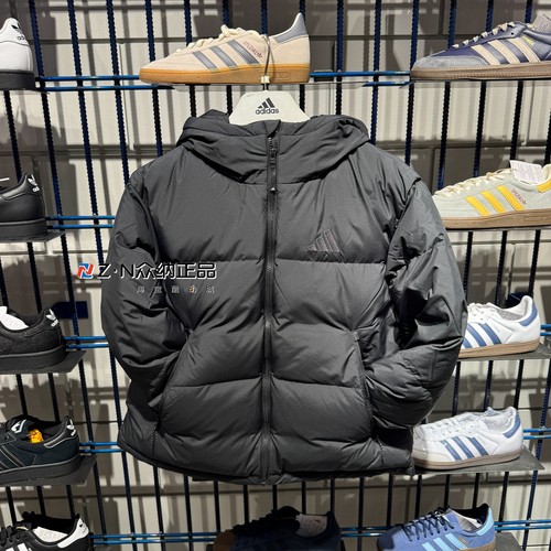 阿迪达斯女子连帽保暖防风拒水运动休闲羽绒服外套 JV6192 KC5947
