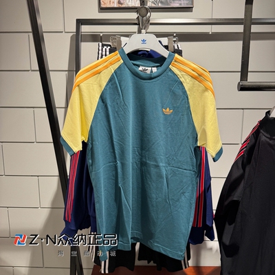 阿迪达斯三叶草男子圆领运动短袖