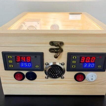 多功能双温控保温箱孵化箱ptc风暖智能恒温饲养箱玄凤牡丹育雏