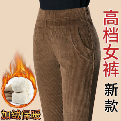 灯芯绒保暖裤加厚休闲百搭宽松潮