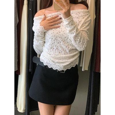 高级感蕾丝打底衫2024新款性感