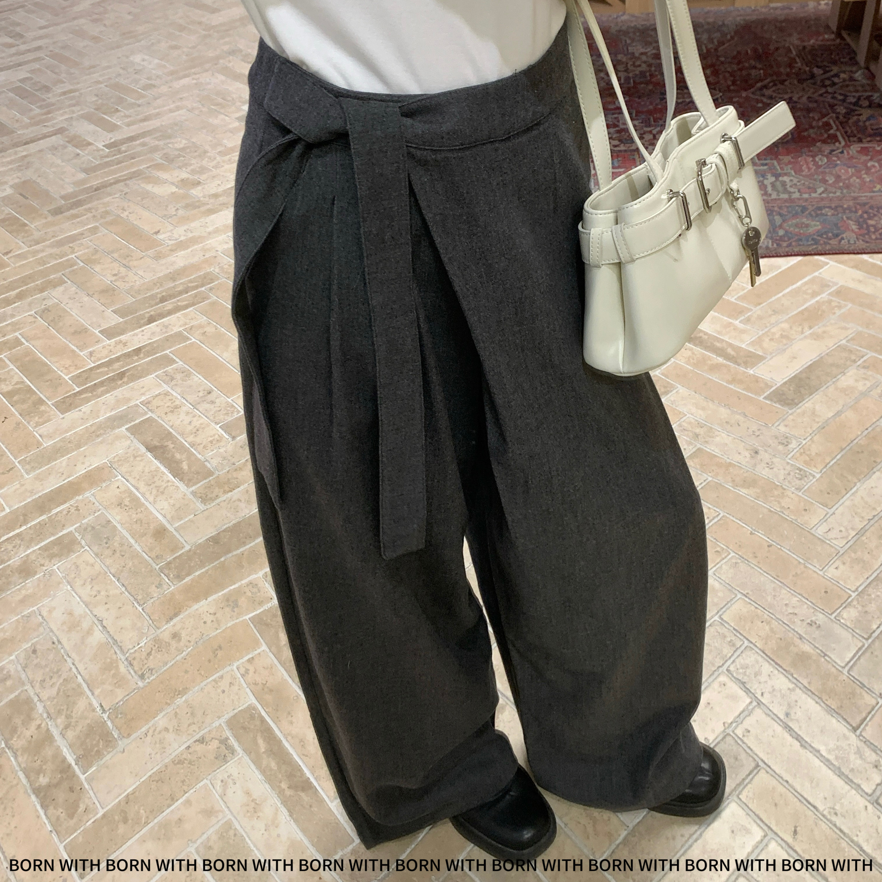 MH BORN WITH 高腰显瘦直筒西装裤女秋冬新款宽松休闲阔腿裤裤子,女装/女士精品,休闲裤,淘宝优惠券,粉丝福利购,淘宝优惠卷