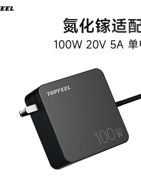 极夜/TOPFEEL 100W氮化镓电源适配器充电器DC 5525口