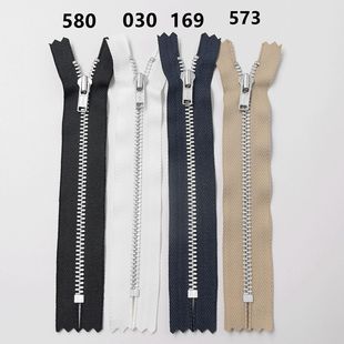 子门襟口袋小包 裤 3Y牙型 闭口有锁拉链 YKK3号金属银色铝齿