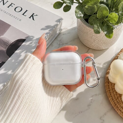 苹果AirPods保护套新款防刮保护套透明保护套适用airpods1/2/3/4/pro/pro2/pro3便携无线耳机套软壳保护壳