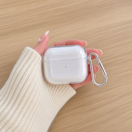 适用airpods1/2/3/4/pro/pro2/pro3苹果AirPods保护套防尘透明保护套简约透明耳机壳防磕碰耳机盒保护壳