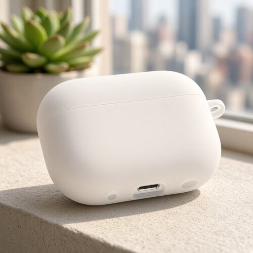 苹果AirPods保护套磨砂质感适用airpods1/2/3/4/5/pro/pro2/pro3全包保护磨砂白保护壳防摔半透明防摔保护