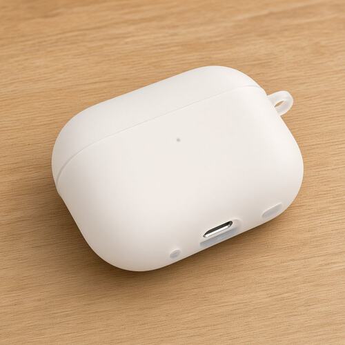 简约适用airpods1/2/3/4/5/pro/pro2/pro3磨砂白耳机保护套苹果AirPods保护套简约保护套全包保护白色保护壳