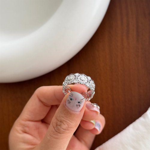 minicyberS925纯银戒指时髦潮流