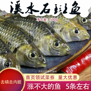 溪水石斑鱼新鲜现杀淡水小杂鱼盐制半成品食材特色小溪鱼冷冻商用
