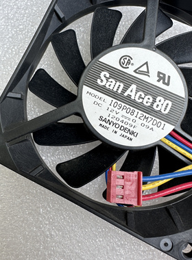 三洋SANACE80 109P0812M7D01 12V 散热风扇 原装