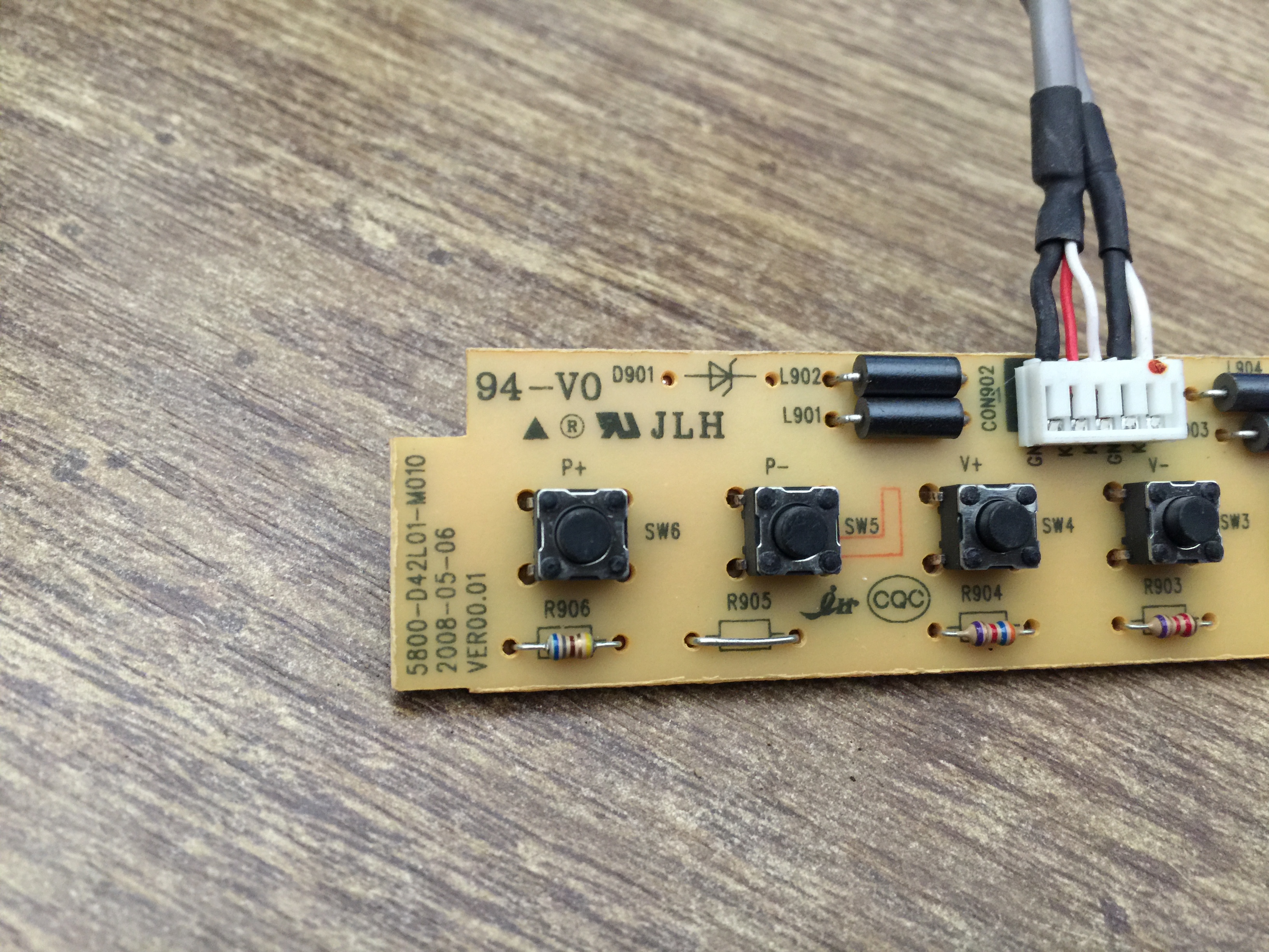 创维42L01HF按键板5800-D42L01-M010