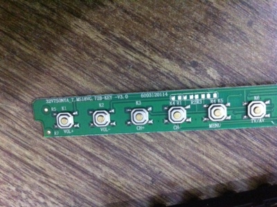三洋32CE561LED 按键板32V7SONYA-T.MS18VG.72B-KEY 6003120114