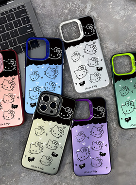 Kitty猫适用苹果17手机壳iPhone17promax凯蒂猫17Air卡通16女16Pro磨砂15 plus新款14防摔13可爱12个性11硬壳