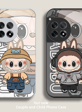 拉布布适用一加ACE5手机壳ACE5Pro玻璃壳1+ACE3男女情侣ACE2v全包oneplus 13/12/11/10/9液态9rt潮新款保护套