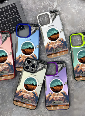 潮牌北面适用苹果17手机壳iPhone17promax潮款17Air男16女16Pro磨砂15 plus新款14防摔13时尚12个性11/xr硬壳