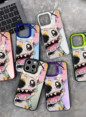 史迪仔适用苹果17手机壳iPhone17promax卡通17Air男16女16Pro磨砂15 plus新款14防摔13/12个性11/xr/8/7硬壳6