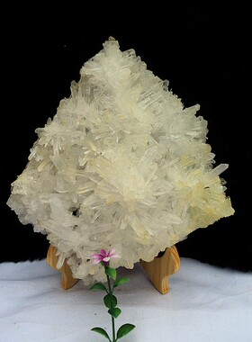 鳌犷天然白水晶簇220*190MM 1.4KG