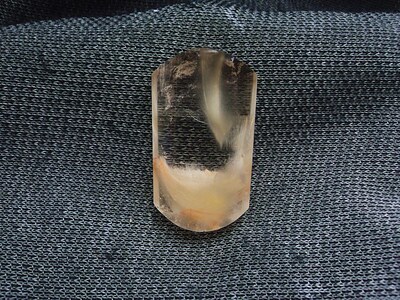 鳌犷天然钛晶金发晶发无事牌挂件