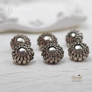 #千叶银莲含苞待放版# 意产vintage纽扣 15&18mm复古金属层层焊接