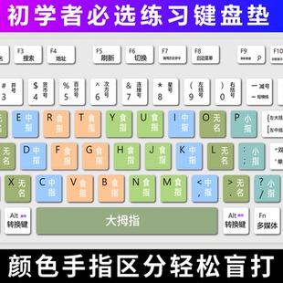 适用初中儿童老人练打字键盘膜学打字小学生练习指法训练仿键盘垫