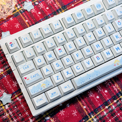 雪乡键帽 女生键帽可爱高颜值原厂高度热升华PBT材质客制化键盘