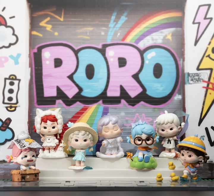 正版PEPPY RORO遇见你系列盲盒摆件手办可爱礼物潮流玩具公仔女生